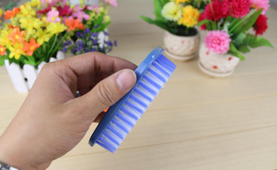 優質毛刷清洗刷臉盆刷省力洗衣家務刷花腳形刷 H8805